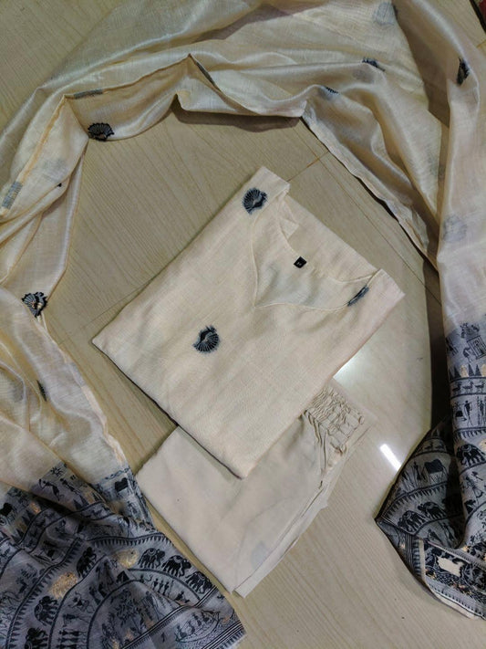 Premium Jamdani Kurti  Set EW124