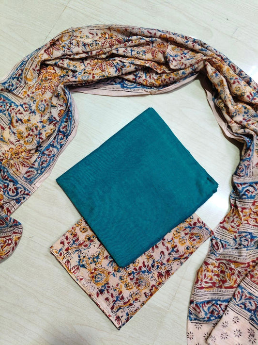 Premium Cotton Top and Kalamkari Phant With Dupatta RS127