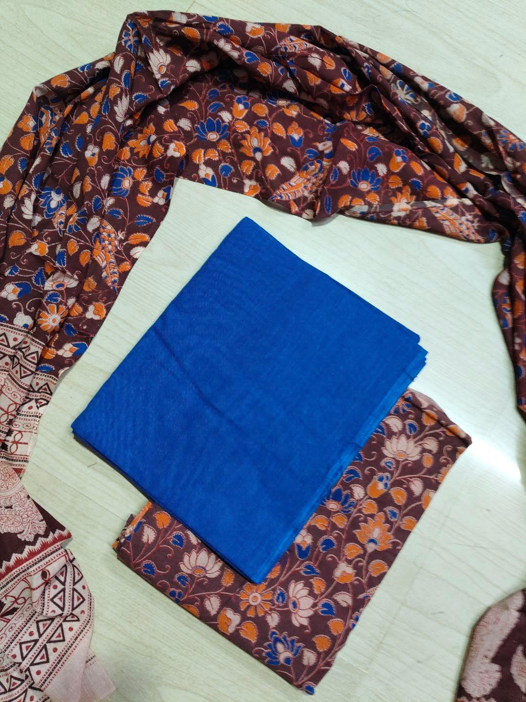 Premium Cotton Top and Kalamkari Phant With Dupatta RS128