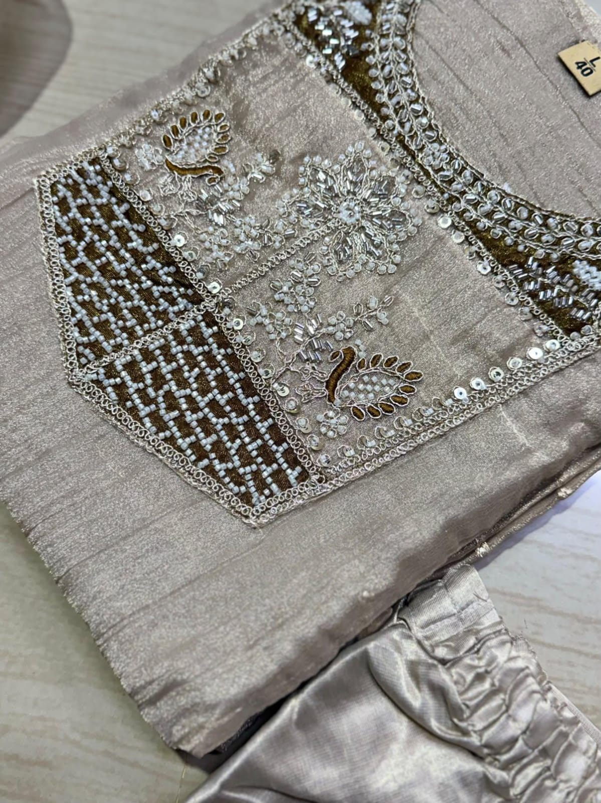 Premium Crushed Tissue Kurti  Set EW129