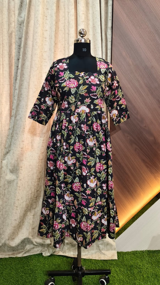 Cotton Kantha Frocks  CKF12