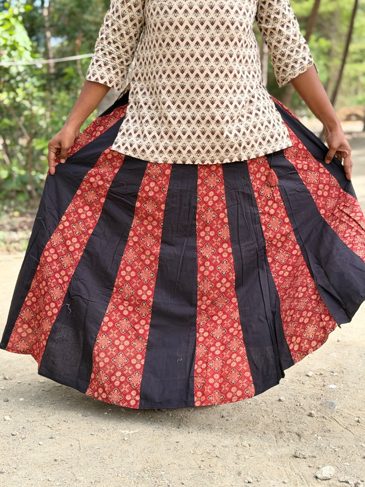 Ajrak Cotton Skirts SS12