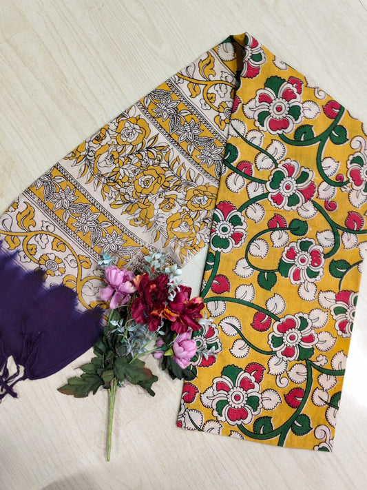 Kalamkari Pure Cotton Duppatas KCD12