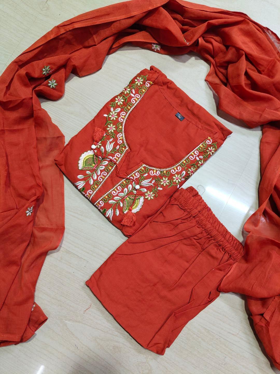 Cotton Floral Anarkali  AS134