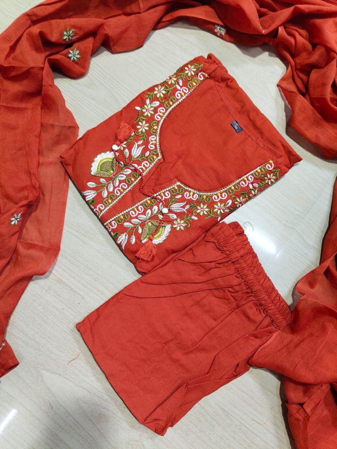 Cotton Floral Anarkali  AS134