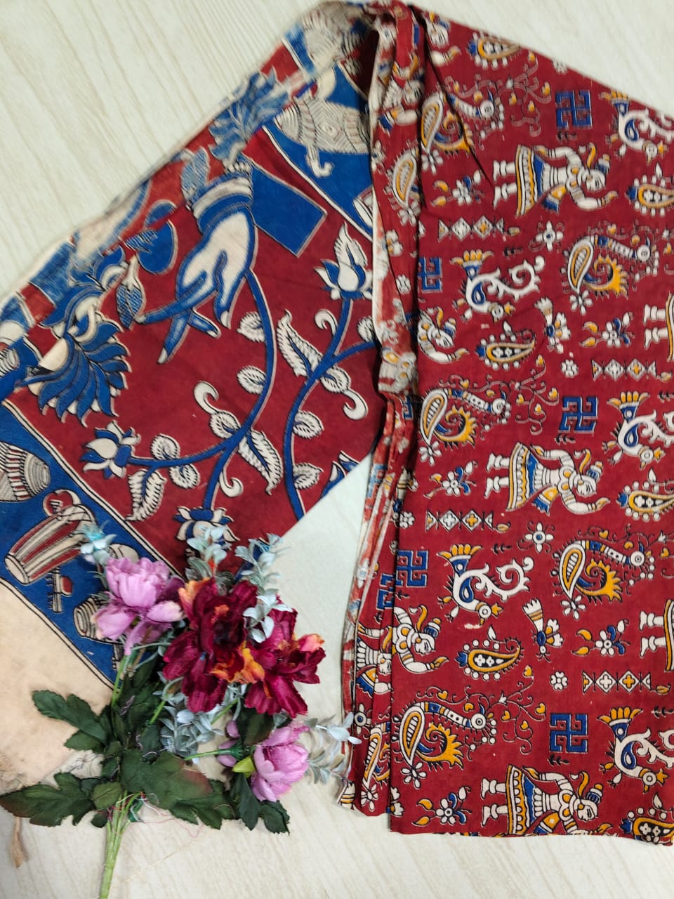 Kalamkari Pure Cotton Duppatas KCD13