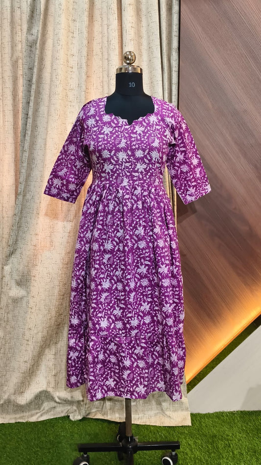 Cotton Kantha Frocks  CKF13