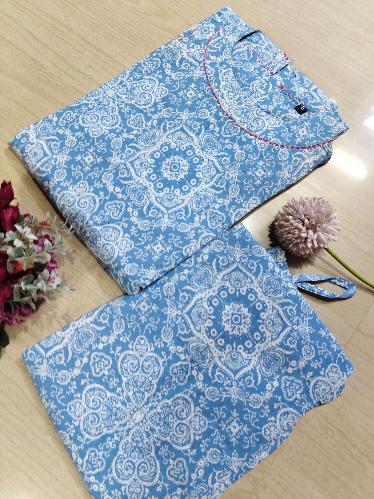 Cotton Kurti With Phant  CKP13