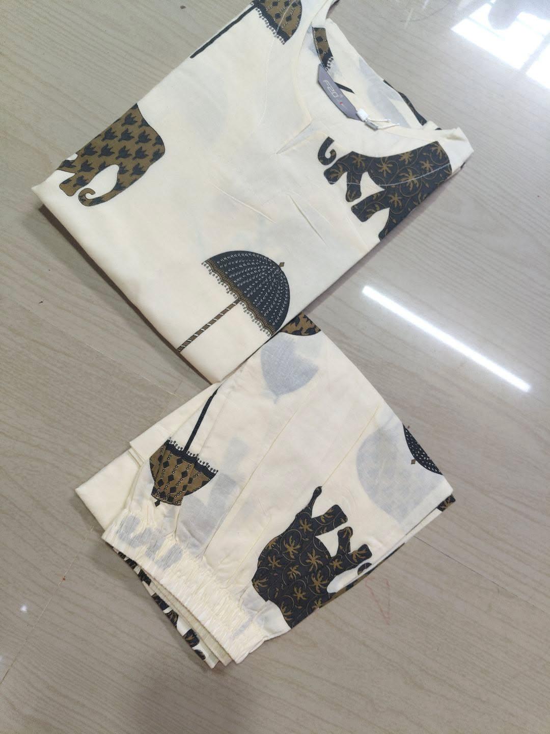 Premium Cotton Kurti With Phant  CKP14
