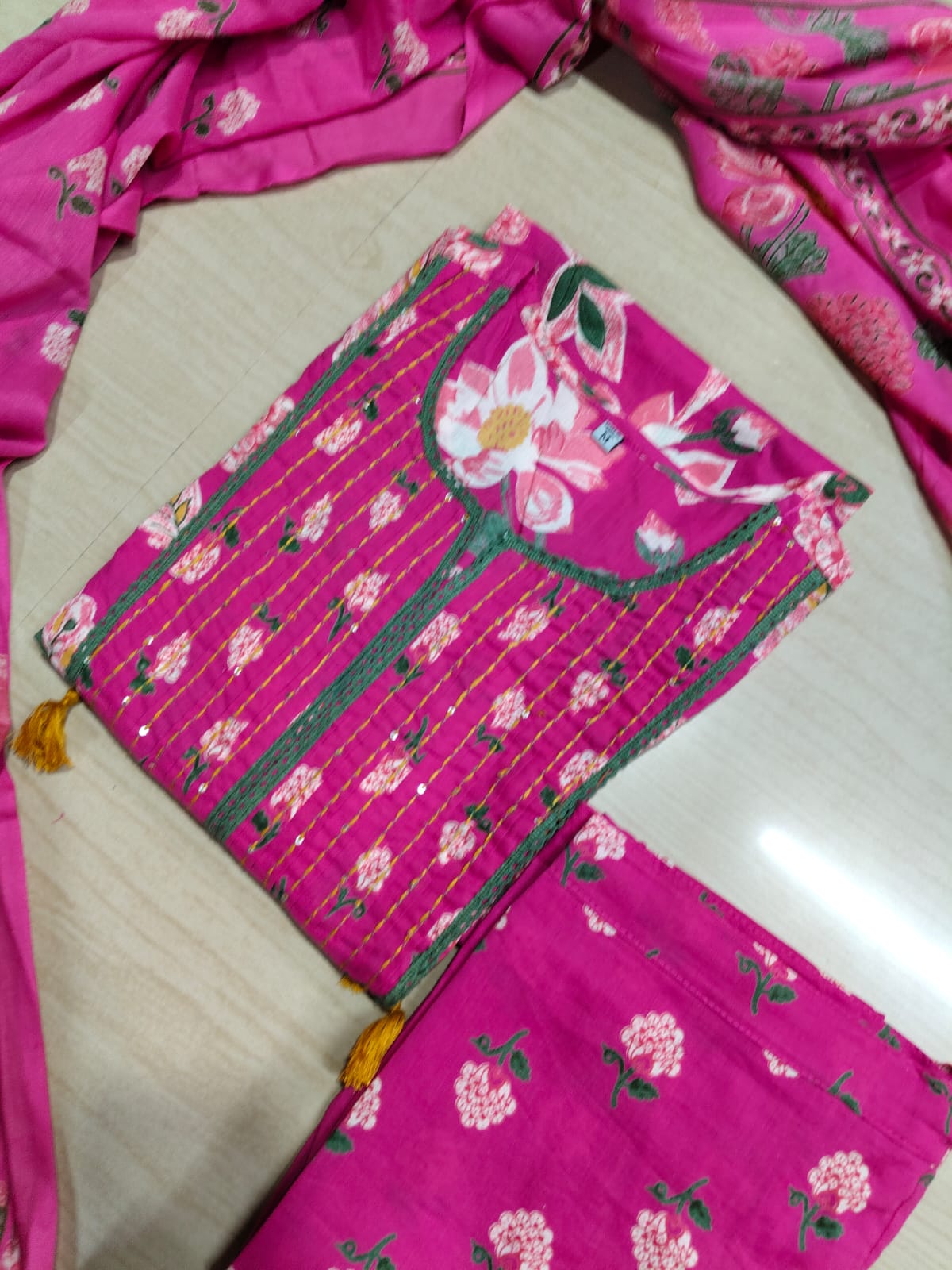 Budgeted Cotton 3 Piece Set - BC114