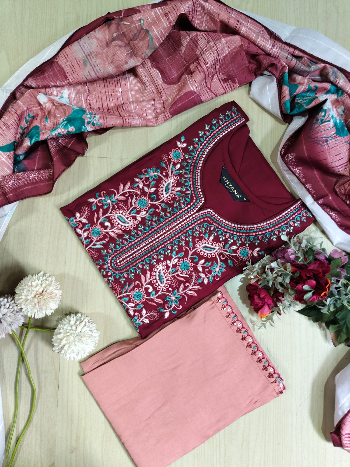 Visithra Silk Duppata Sets  VDS14