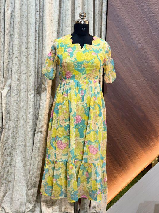 Georgette Floral Frock GFF14