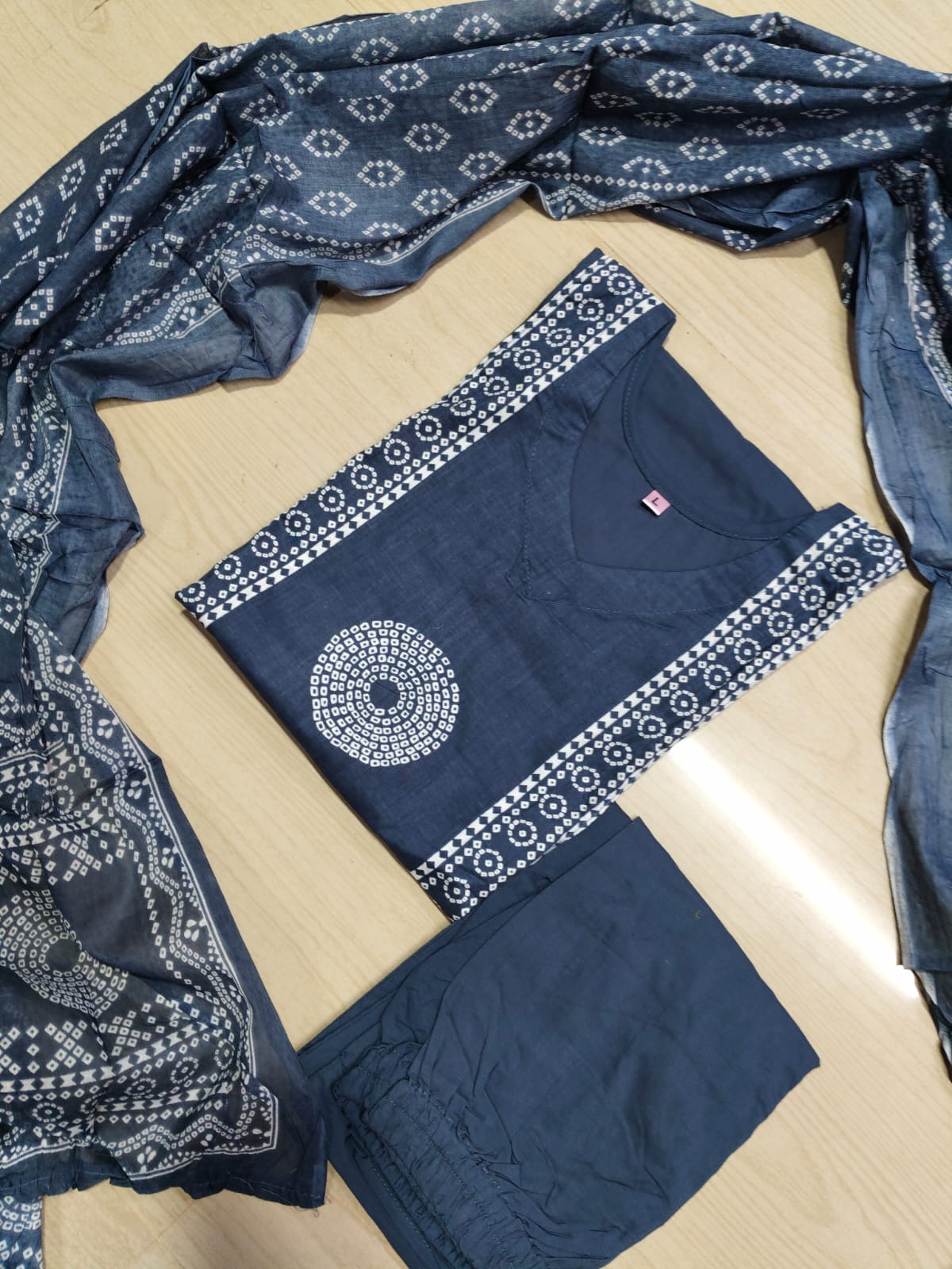 Jaipur Cotton Kurti Set - JKS14 (Check Our Size Chart Before Placing the Order)