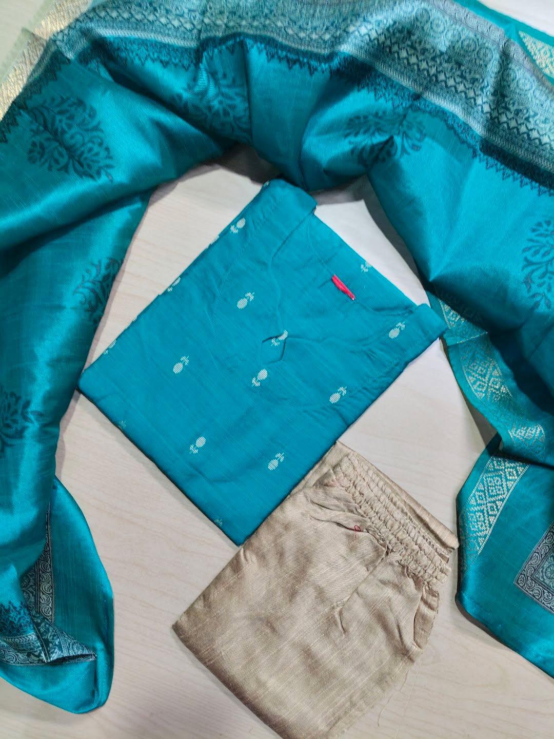 Raw Silk Kurti  Set EW150