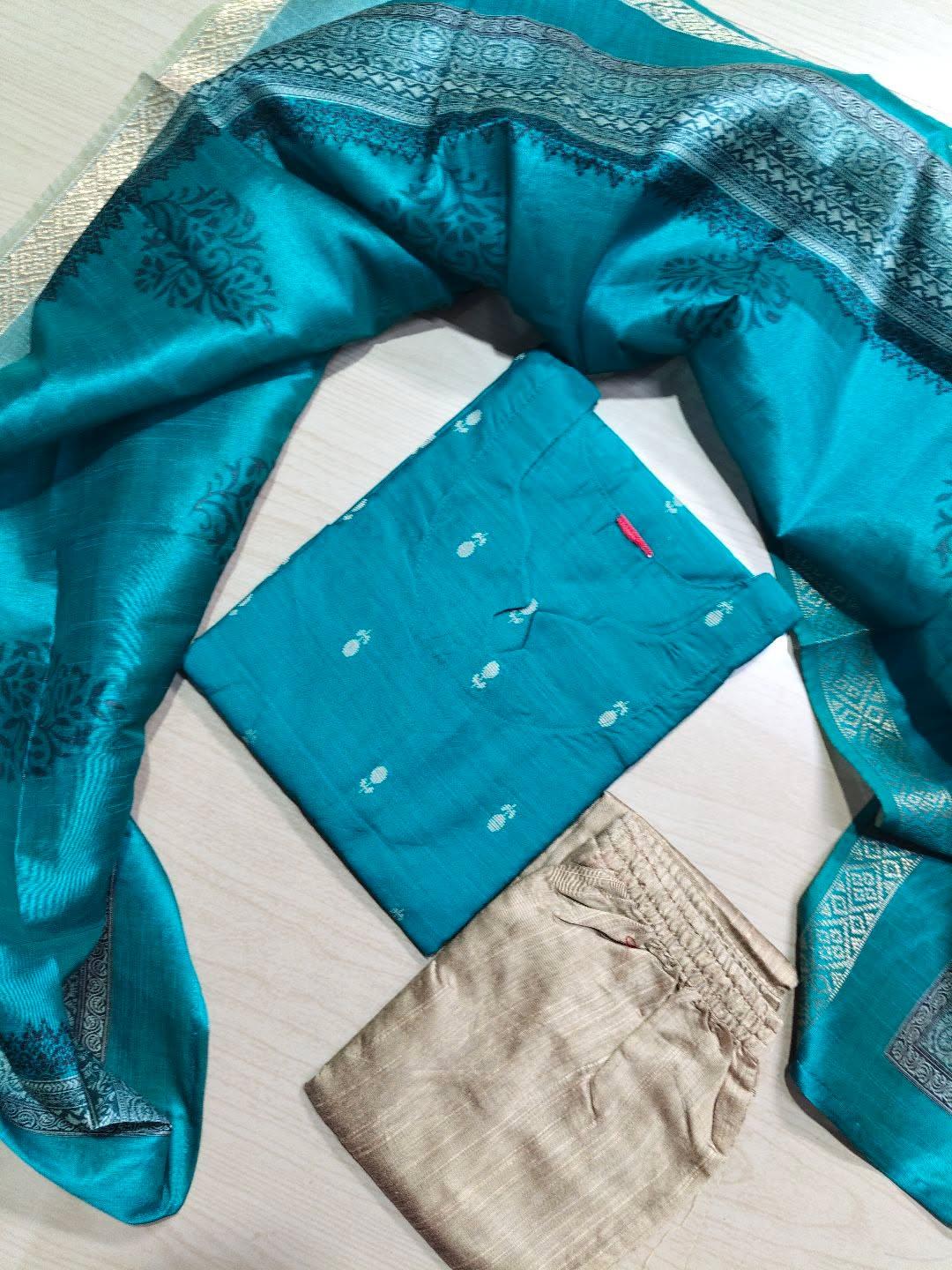 Raw Silk Kurti  Set EW150