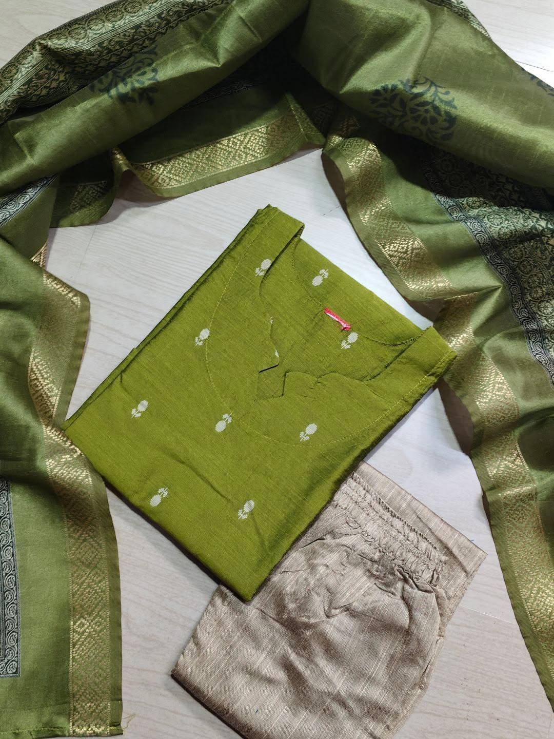 Raw Silk Kurti  Set EW151