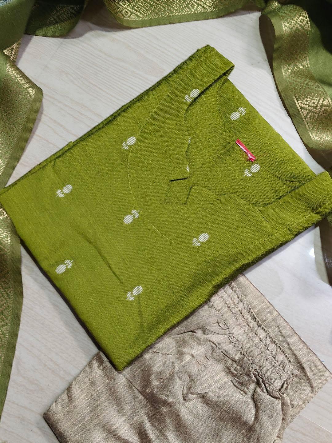 Raw Silk Kurti  Set EW151