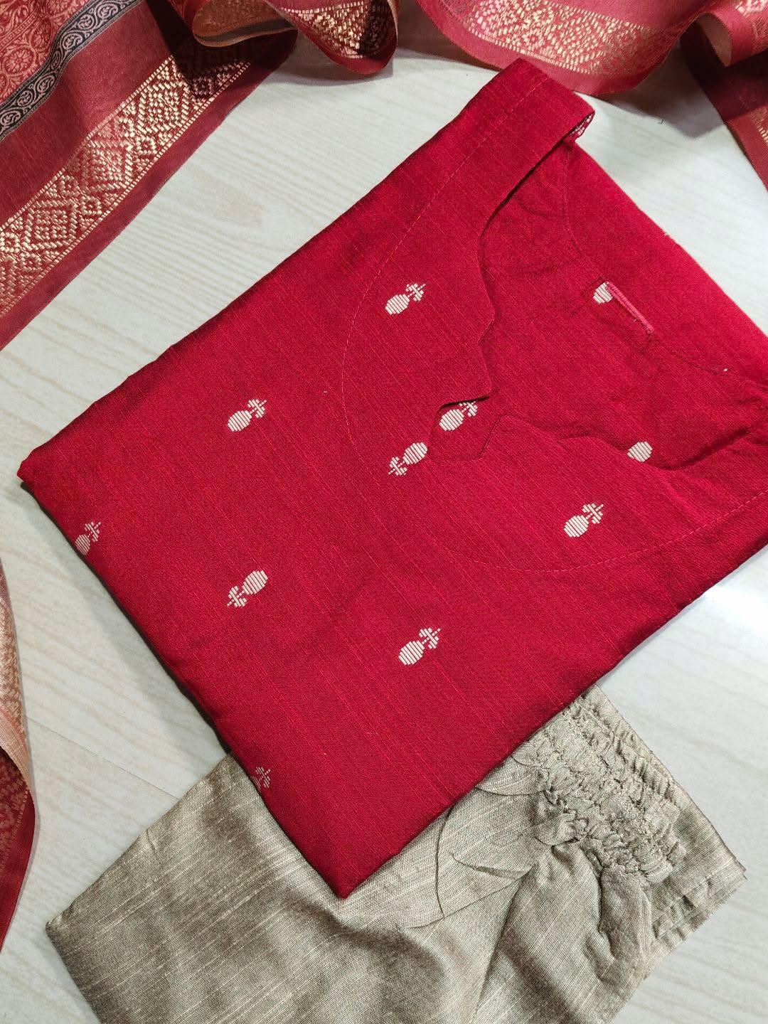 Raw Silk Kurti  Set EW152