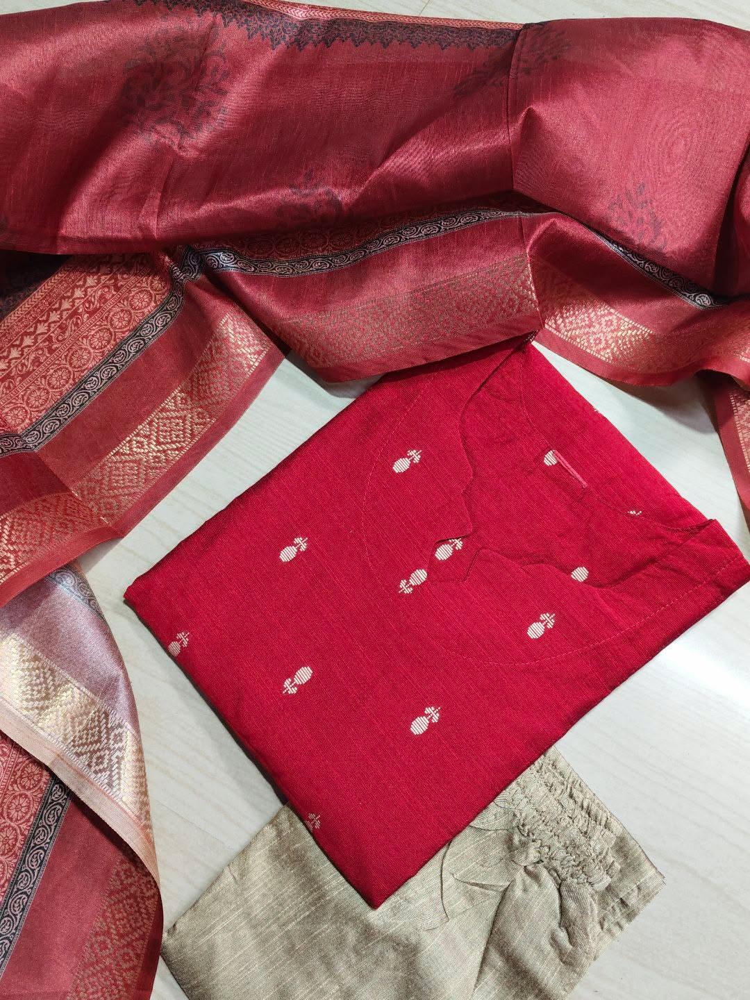 Raw Silk Kurti  Set EW152