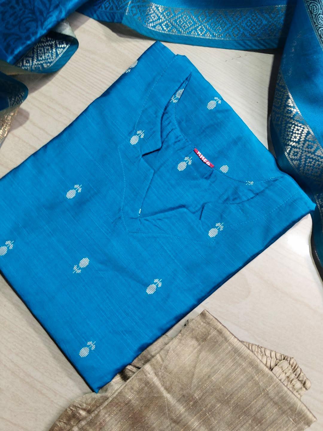 Raw Silk Kurti  Set EW153