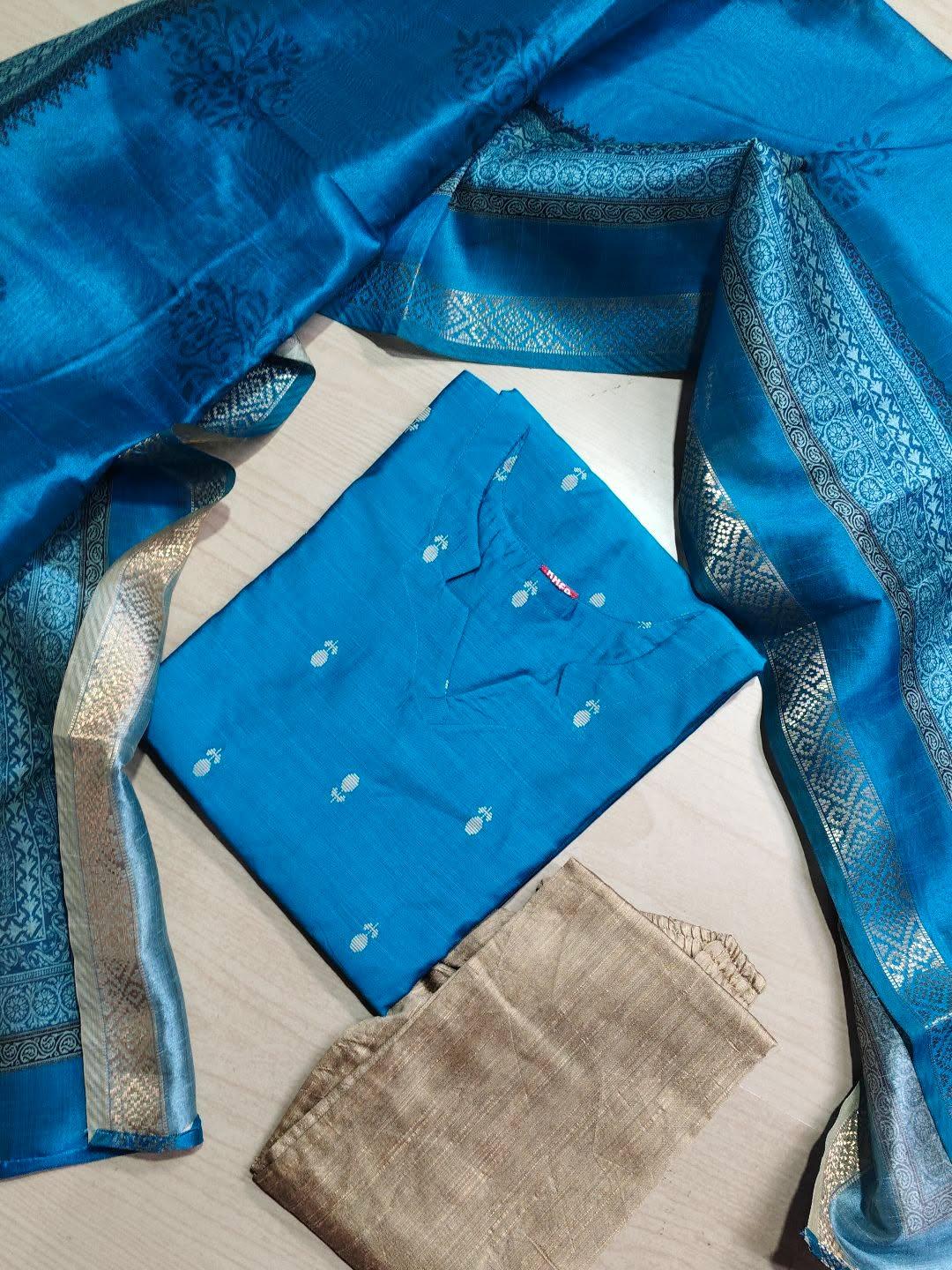 Raw Silk Kurti  Set EW153