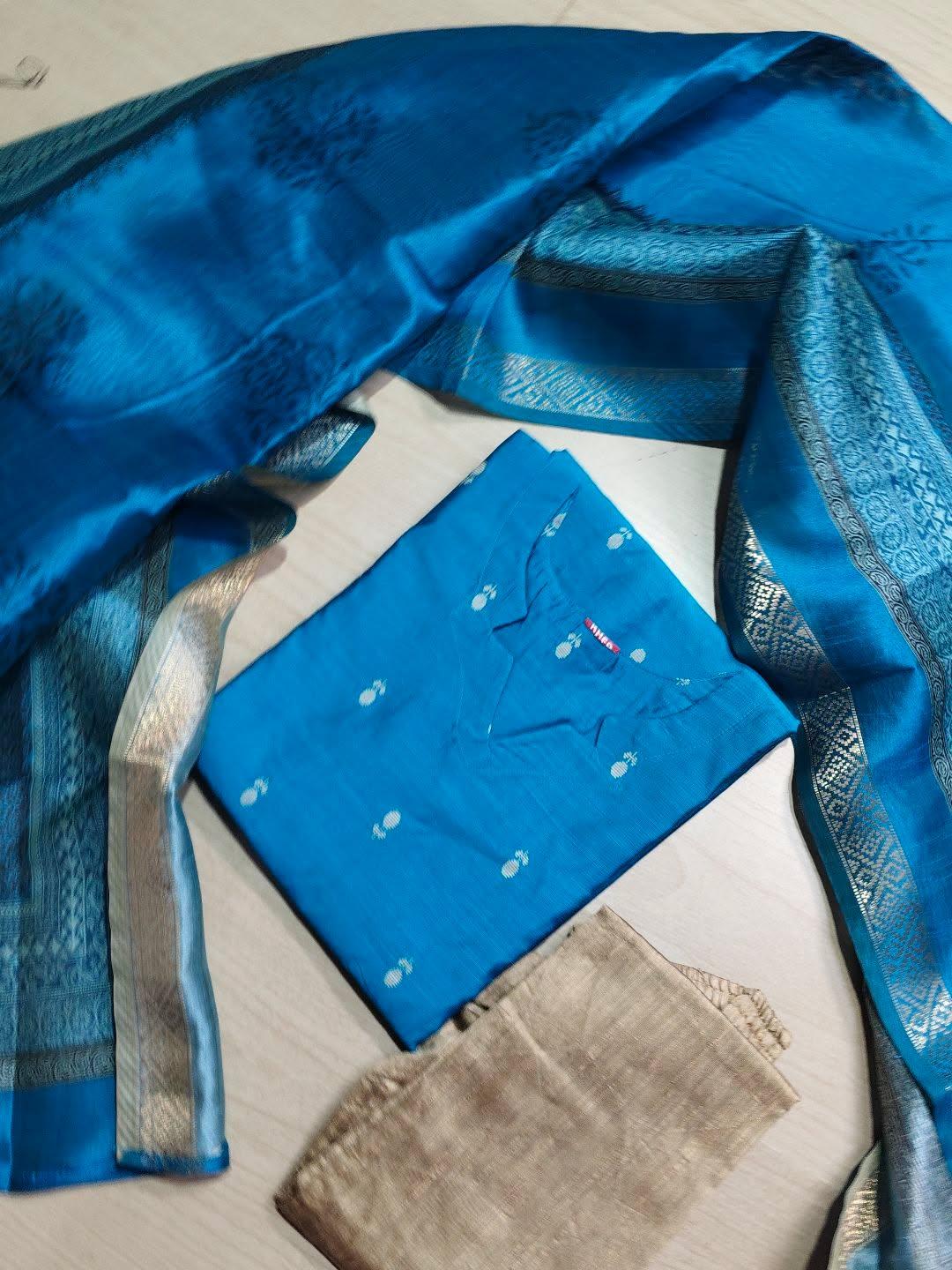 Raw Silk Kurti  Set EW153