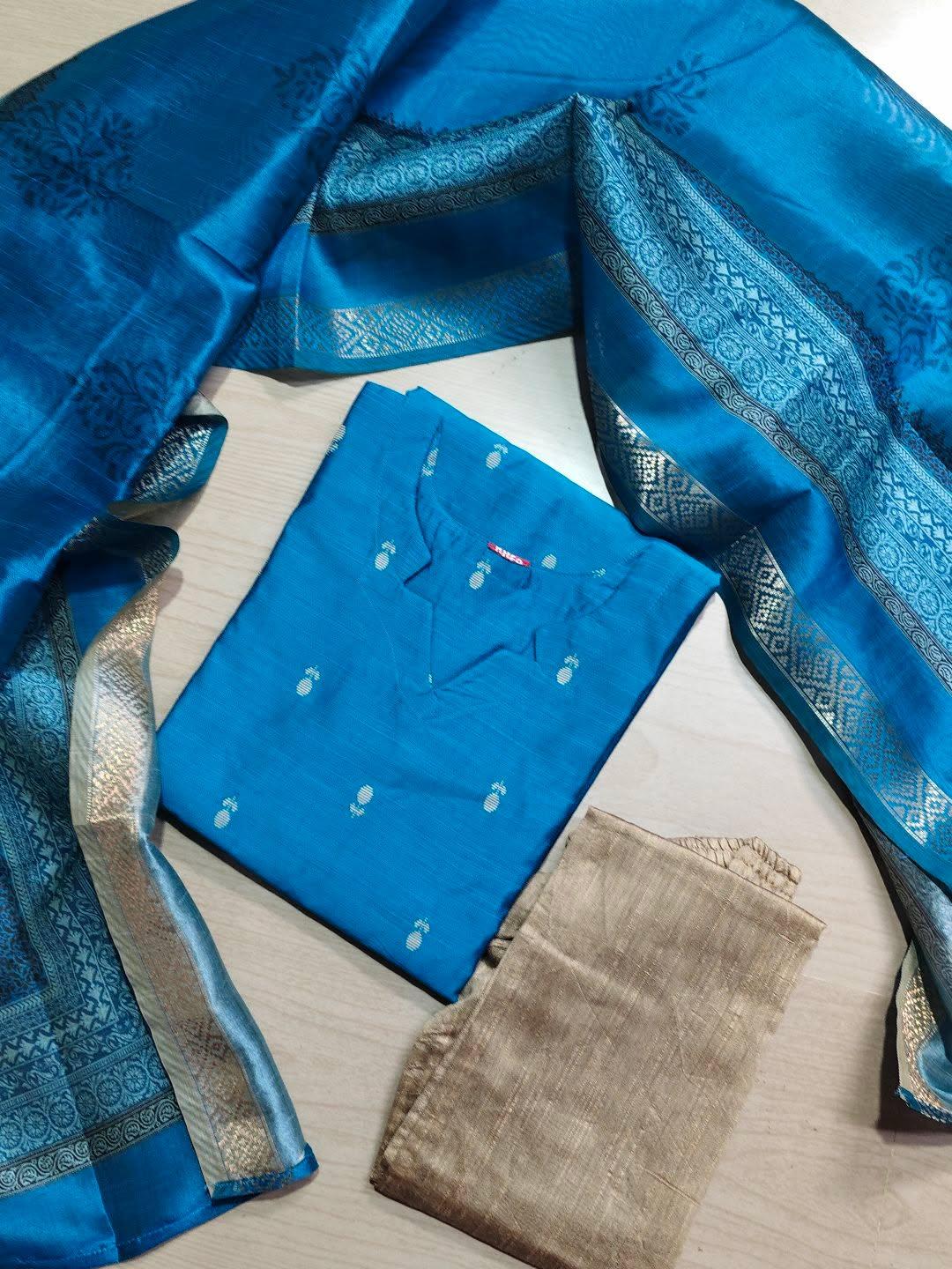 Raw Silk Kurti  Set EW153