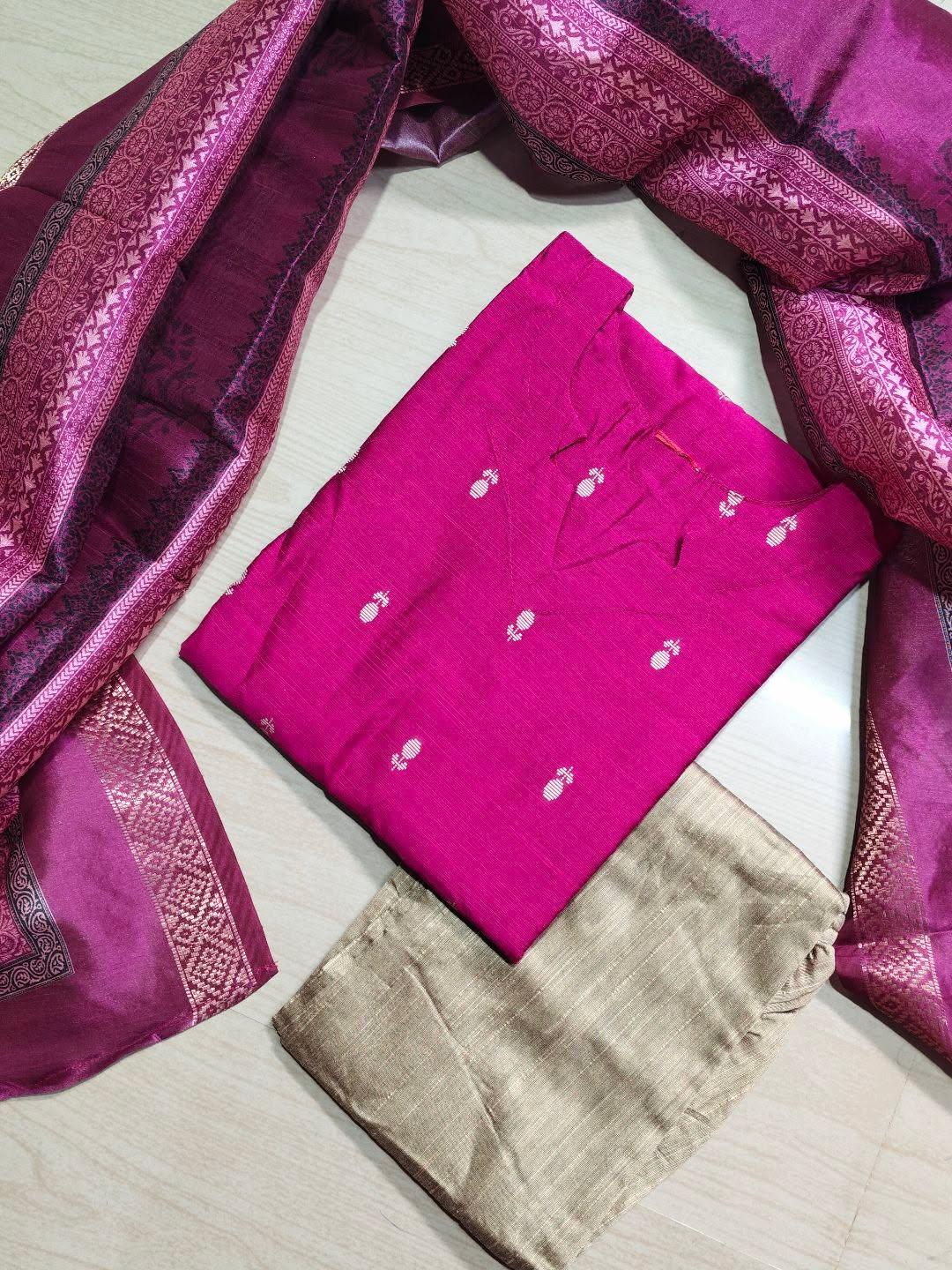 Raw Silk Kurti  Set EW155