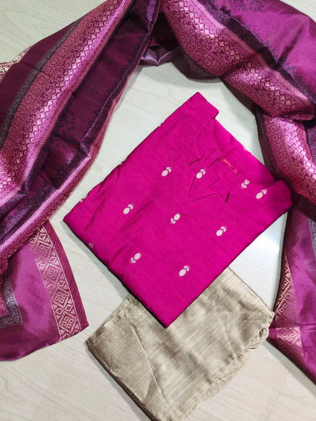 Raw Silk Kurti  Set EW155