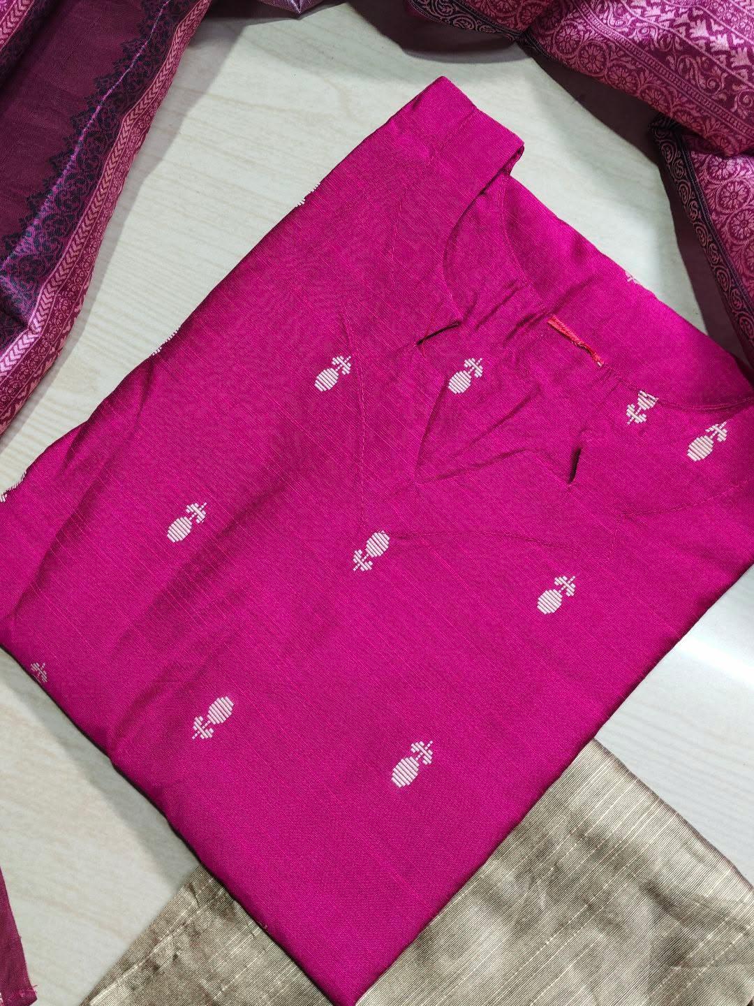 Raw Silk Kurti  Set EW155