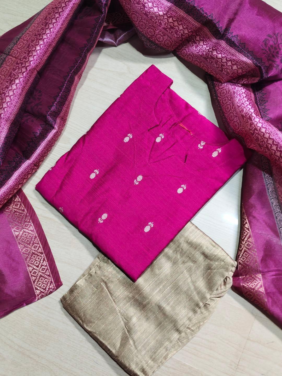 Raw Silk Kurti  Set EW155