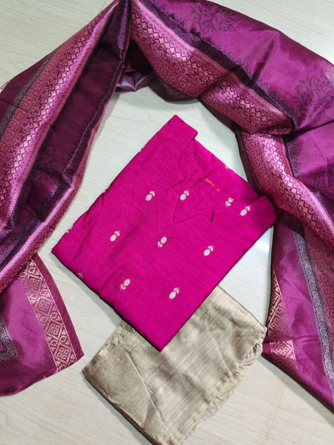 Raw Silk Kurti  Set EW155