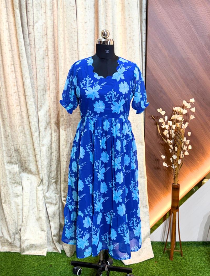 Georgette Floral Frock GFF15