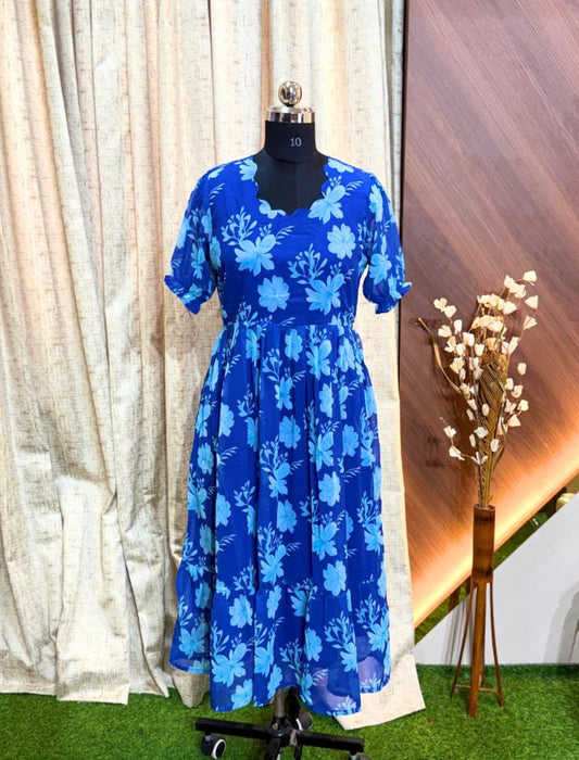 Georgette Floral Frock GFF15