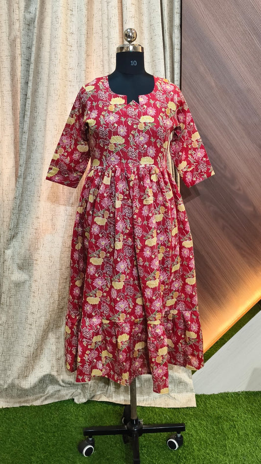 Cotton Kantha Frocks  CKF15