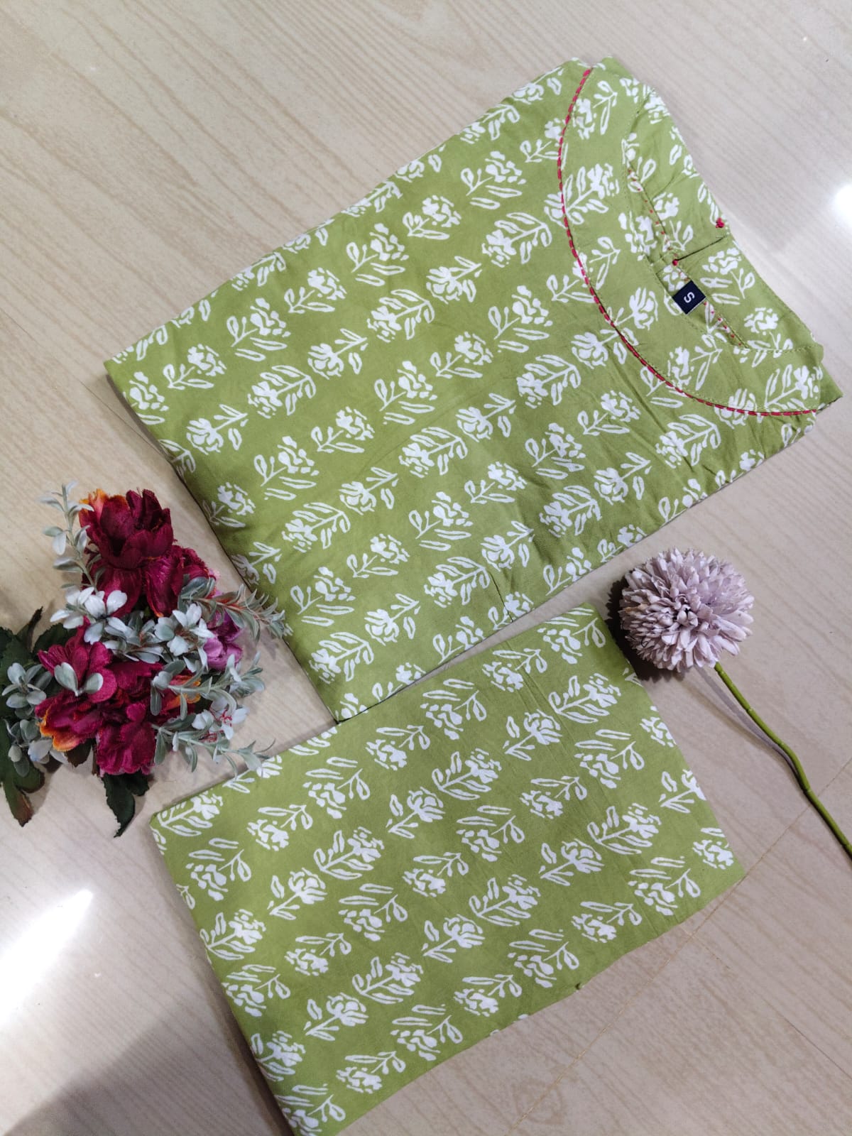 Cotton Kurti With Phant  CKP16