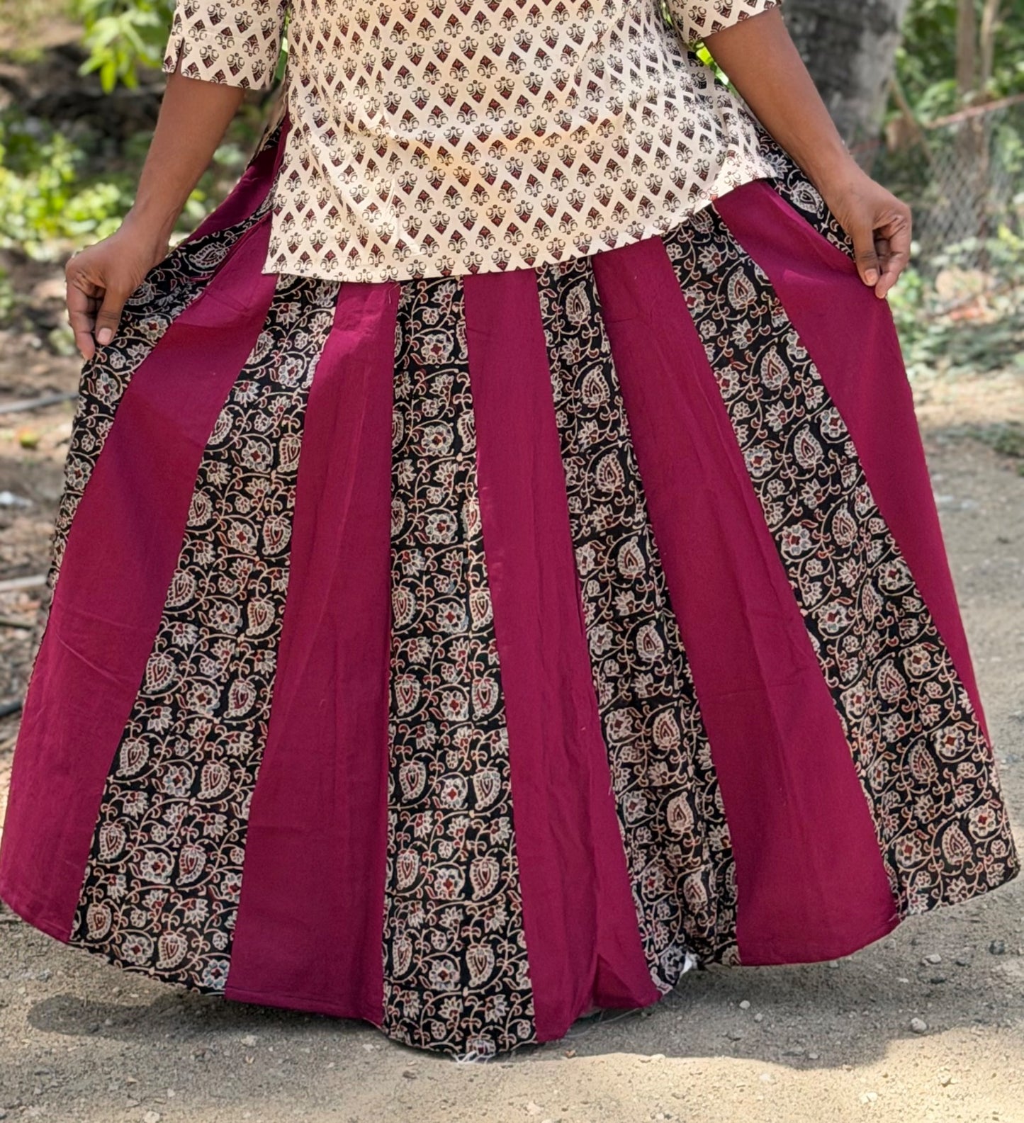 Ajrak Cotton Skirts SS17