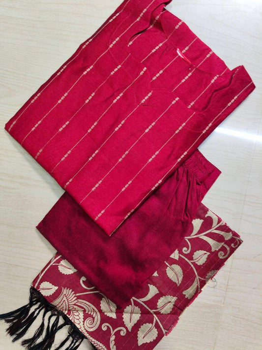 Raw Silk Kurti  Set EW117