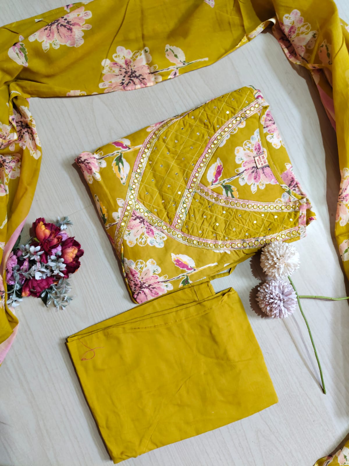 Cotton Floral Anarkali - CA17
