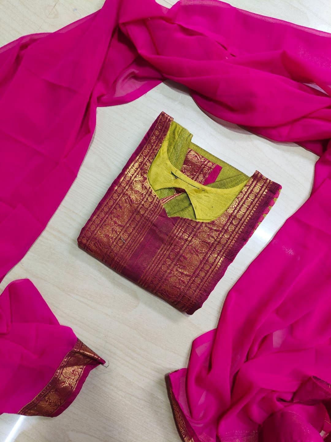 Cotton Kurti and  Dupatta  CK182
