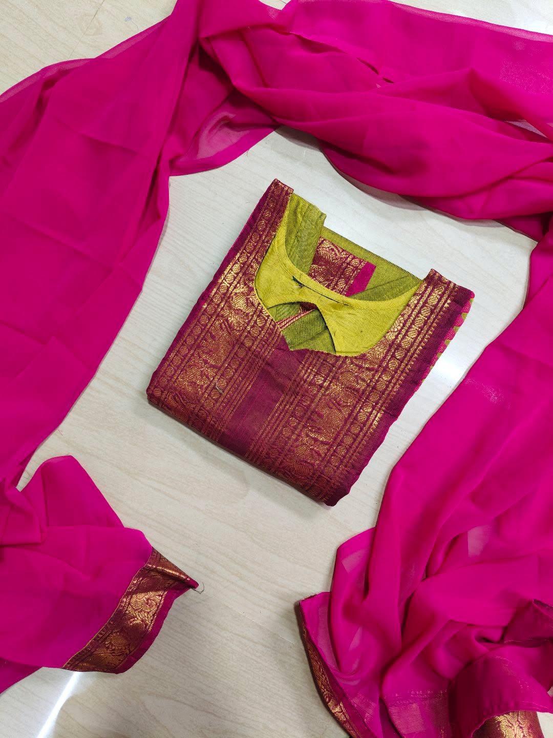 Cotton Kurti and  Dupatta  CK182