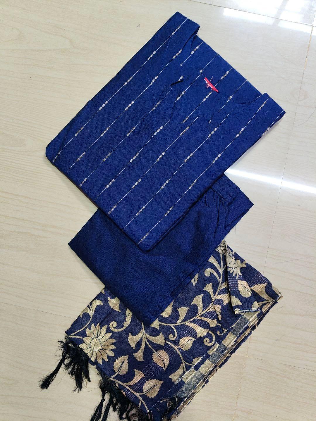 Raw Silk Kurti  Set EW118