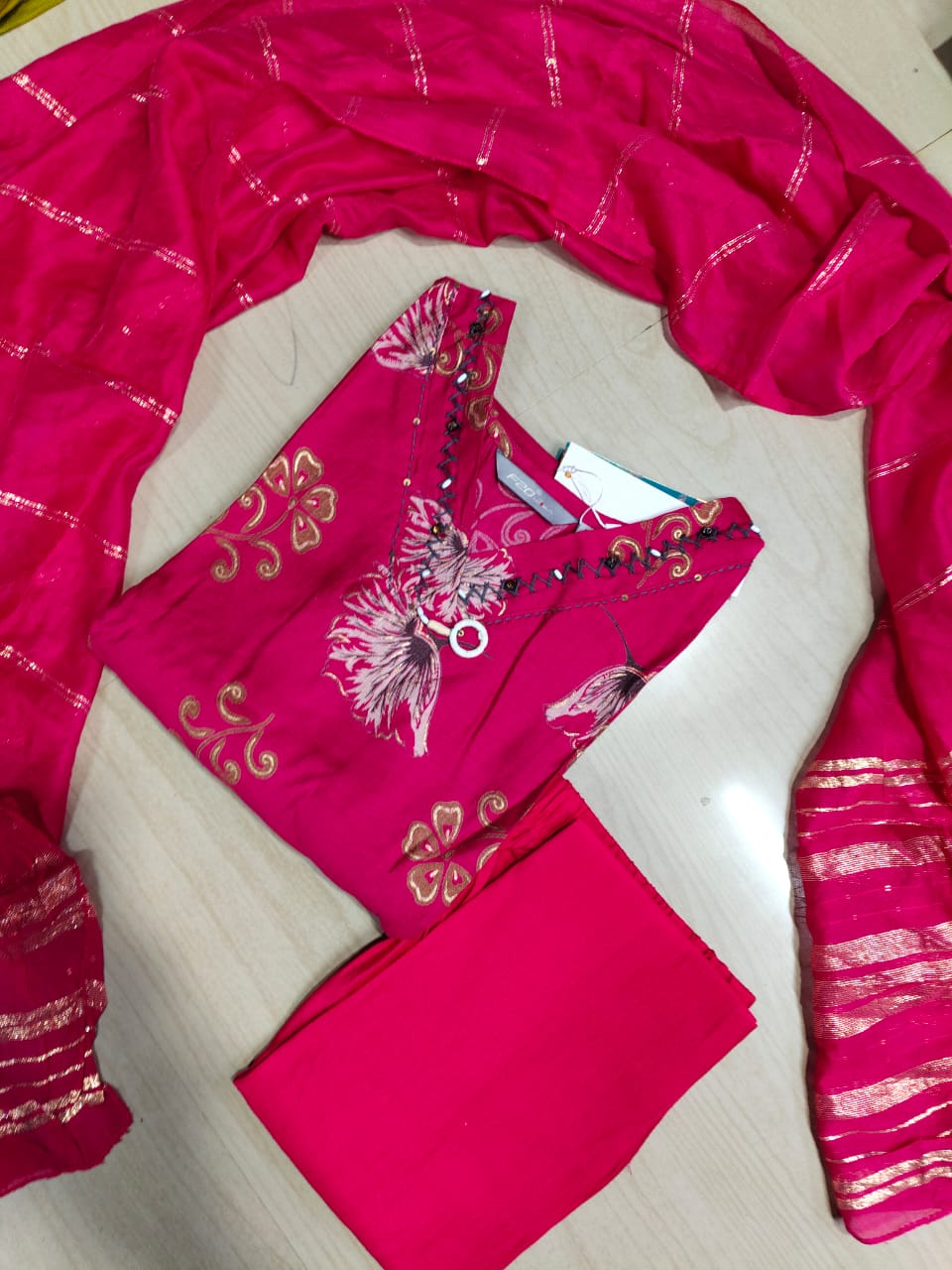 Premium Shiny Vetican Silk Kurti - SVK18