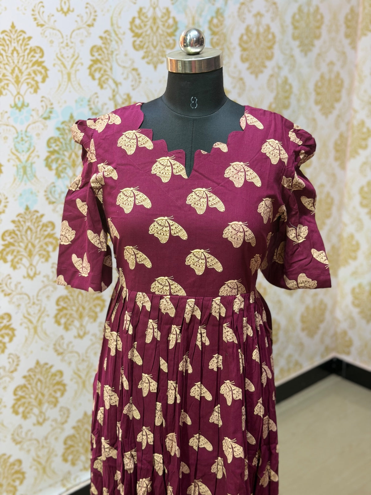Premium Cotton Floral Frock - CFF190