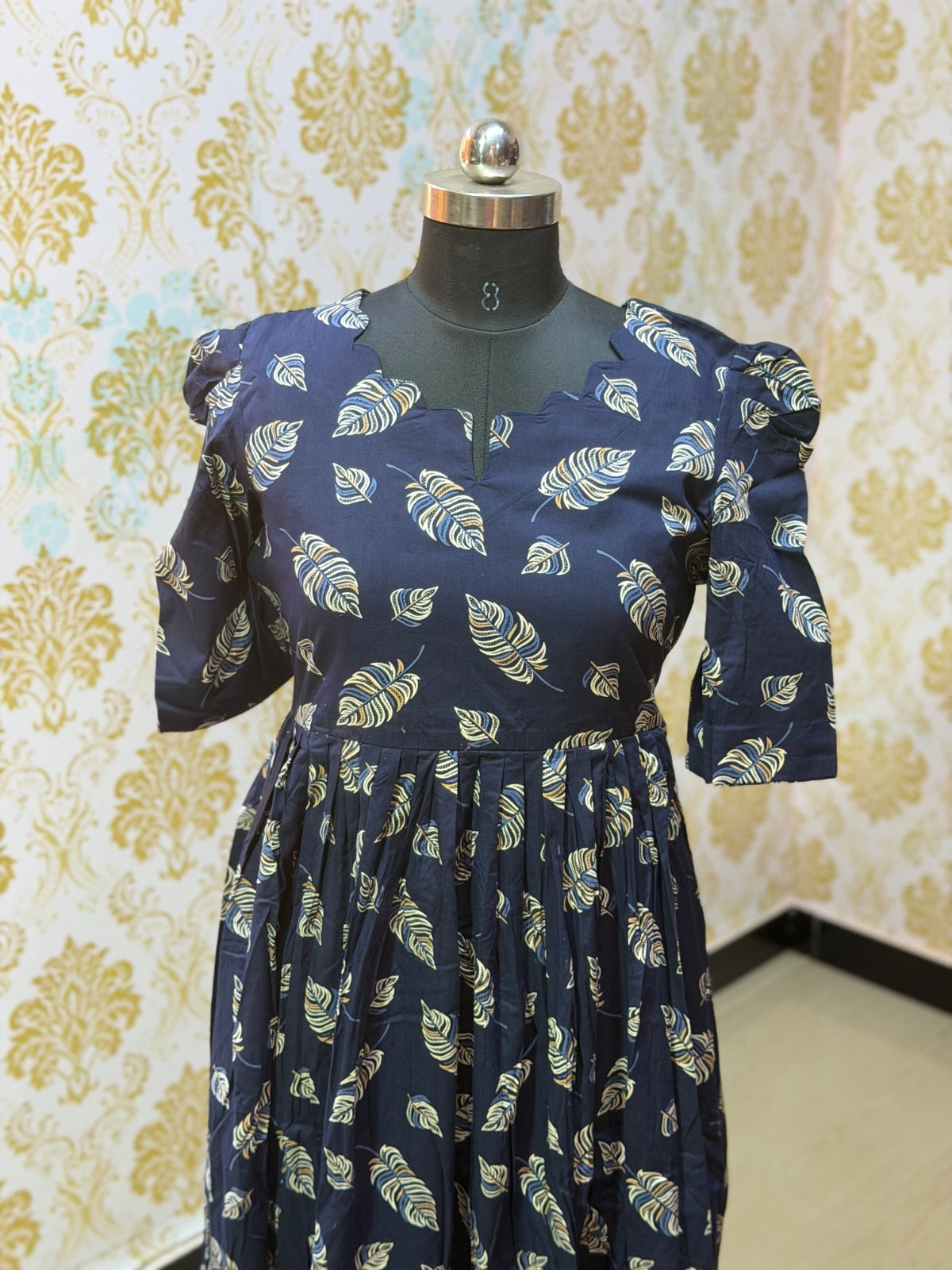 Premium Cotton Floral Frock - CFF191