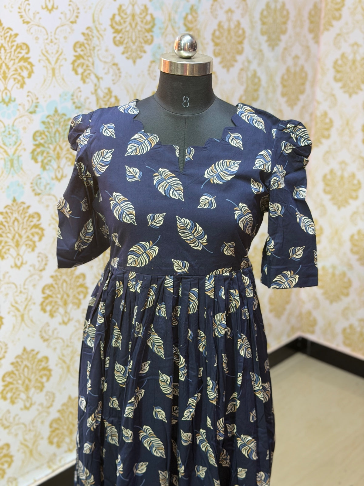 Premium Cotton Floral Frock - CFF191