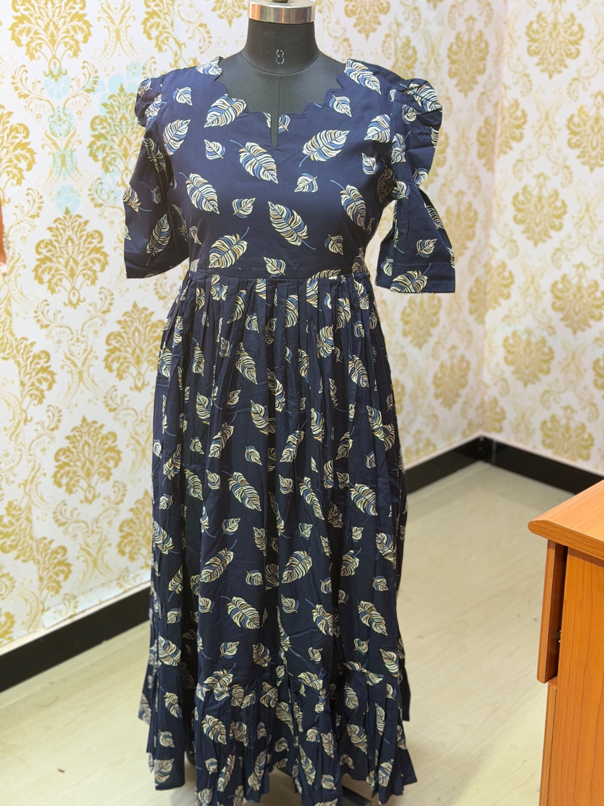 Premium Cotton Floral Frock - CFF191