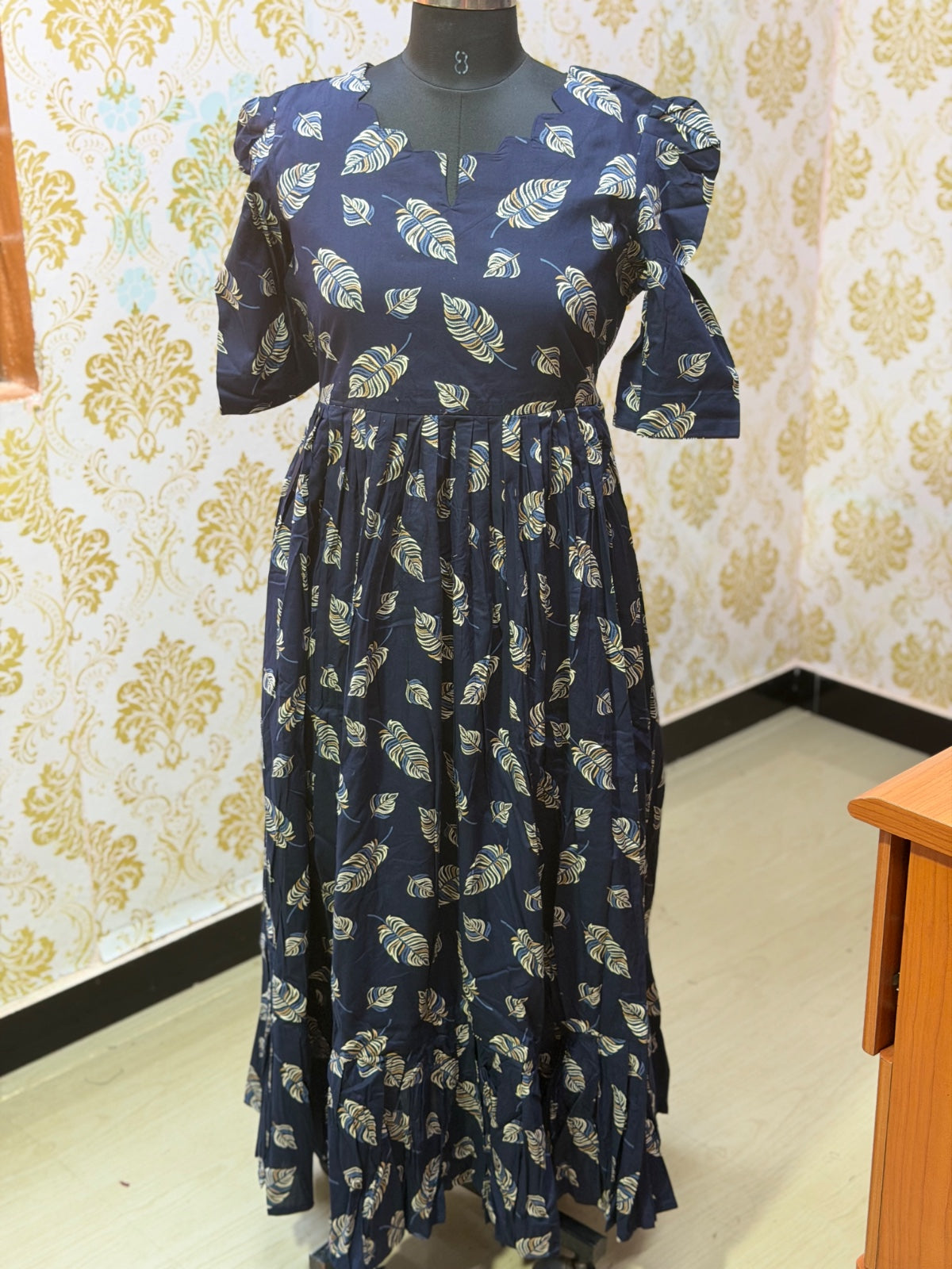 Premium Cotton Floral Frock - CFF191