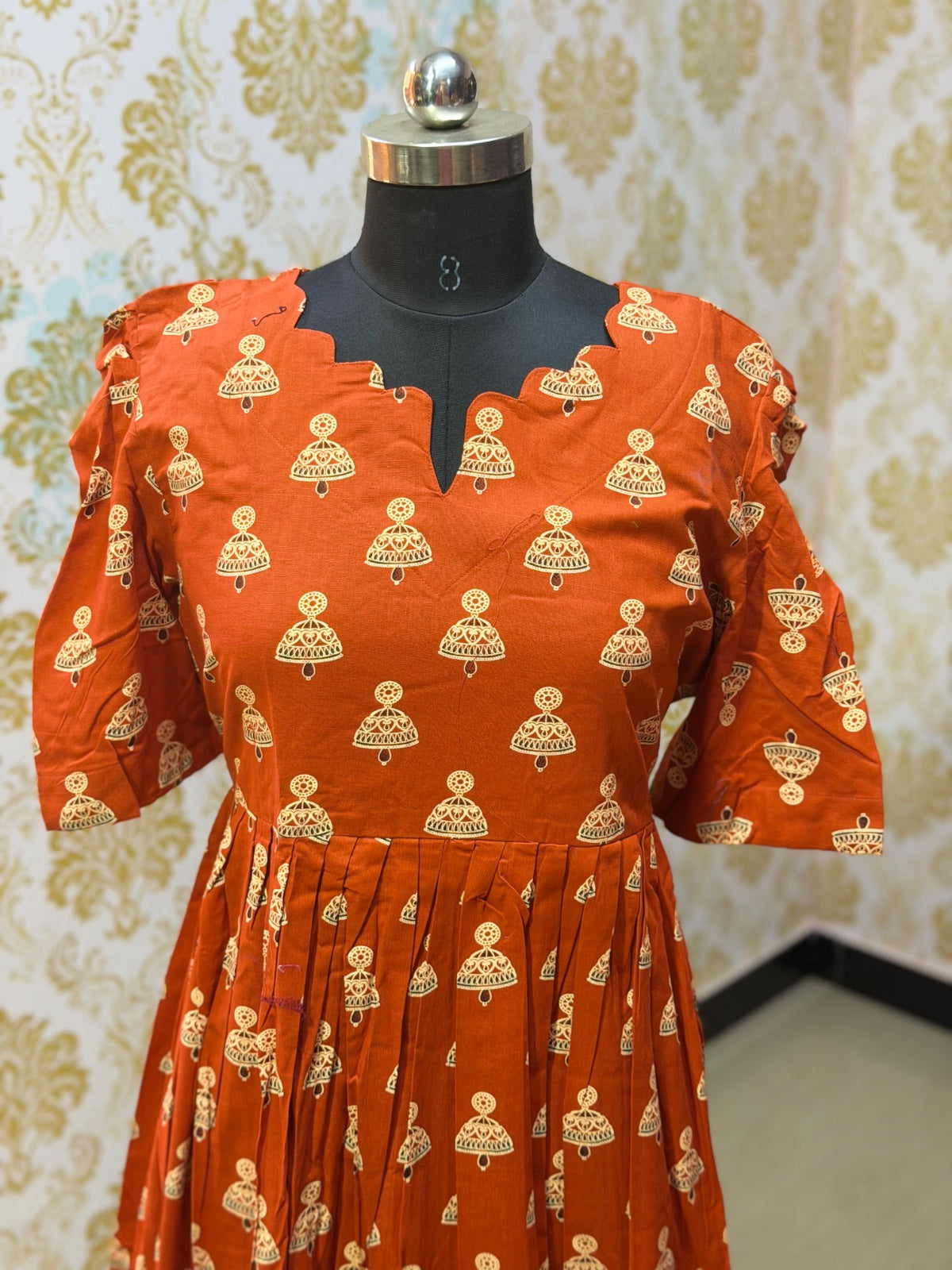 Premium Cotton Floral Frock - CFF192
