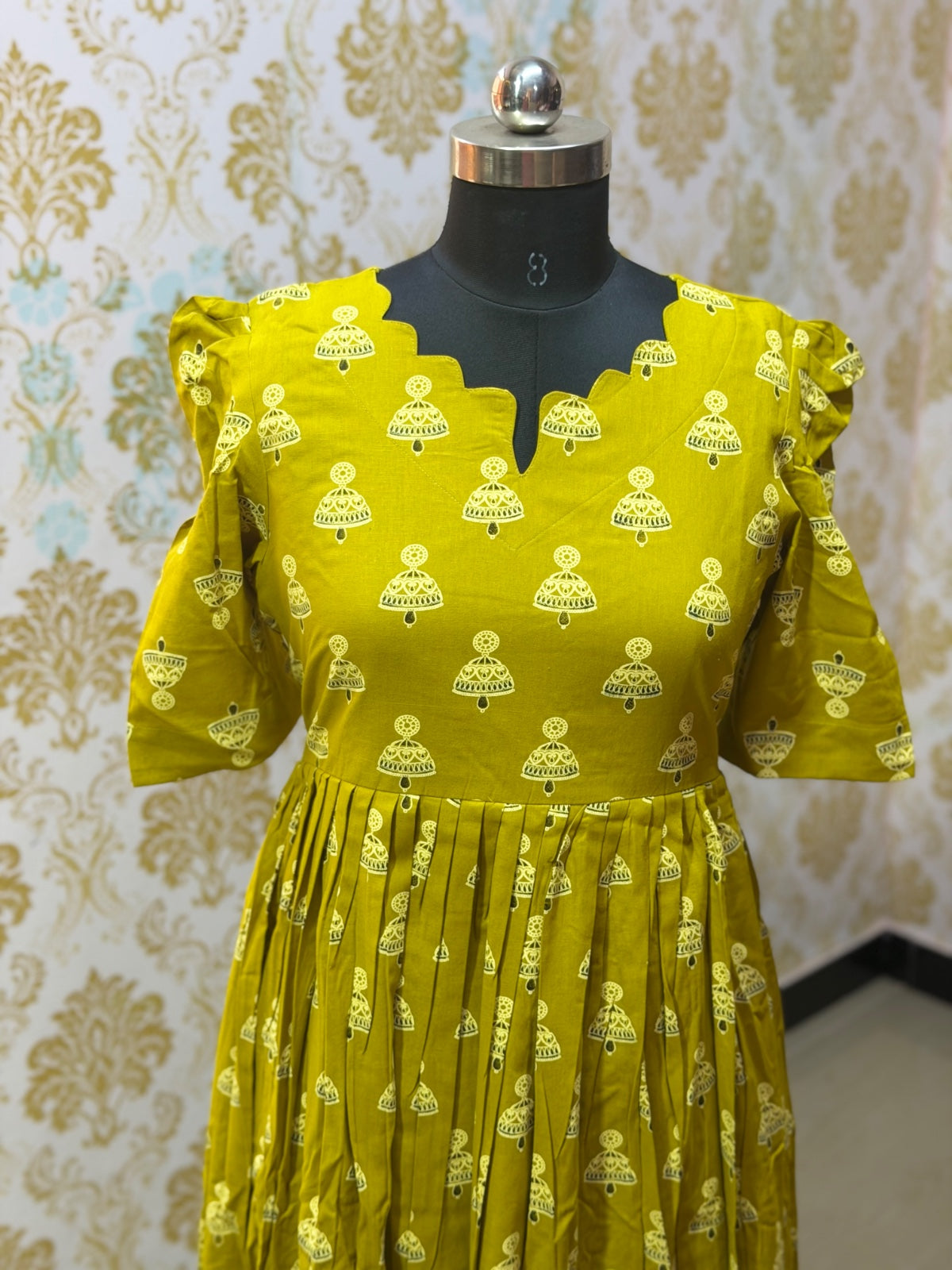 Premium Cotton Floral Frock - CFF193